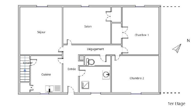 Maison - 72 m² - 3 pièces