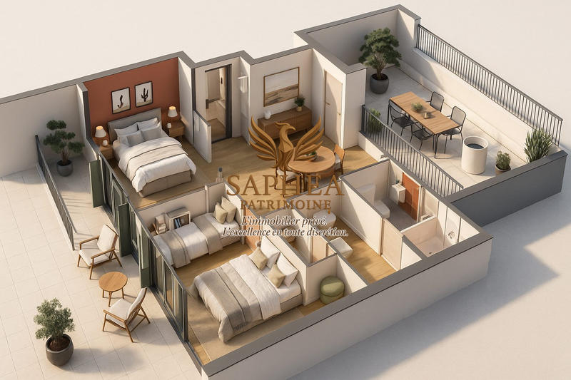 Appartement - 52 m² - 3 pièces