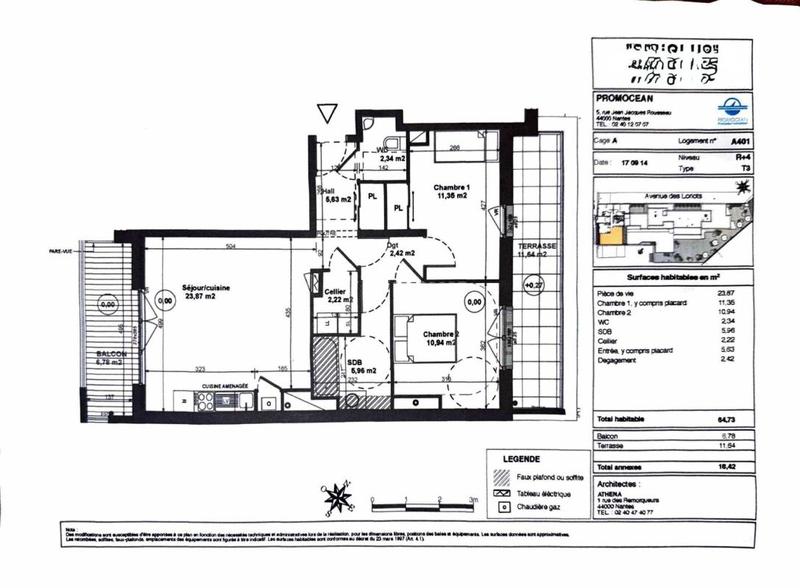 Appartement - 68 m² - 3 pièces