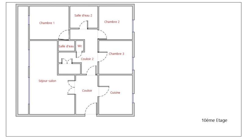Appartement - 97 m² - 5 pièces