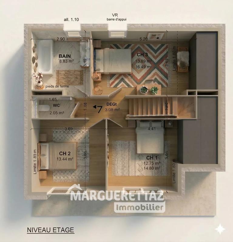 Maison - 127 m² - 6 pièces