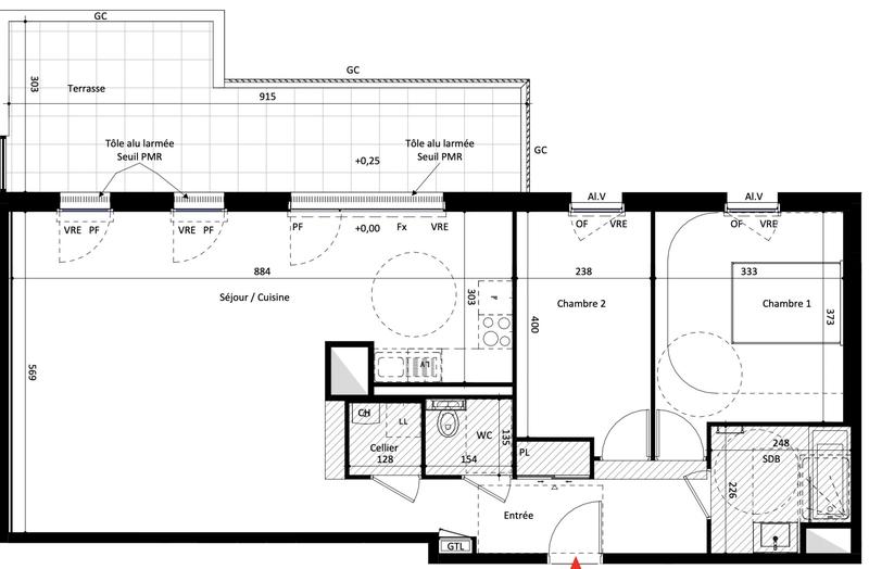 Appartement - 83 m² - 3 pièces