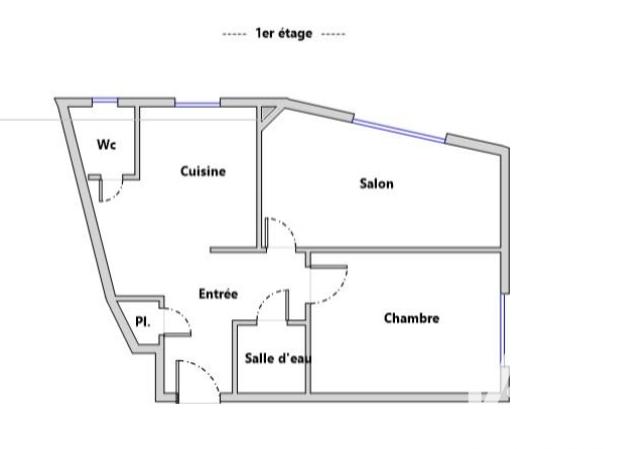 Appartement - 44 m² - 2 pièces