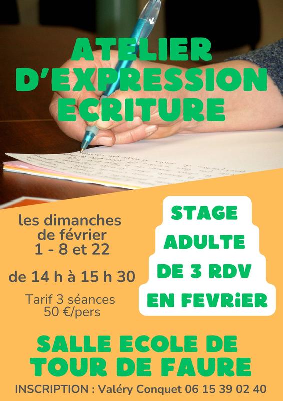 Stages d’ateliers d’expression créatrice