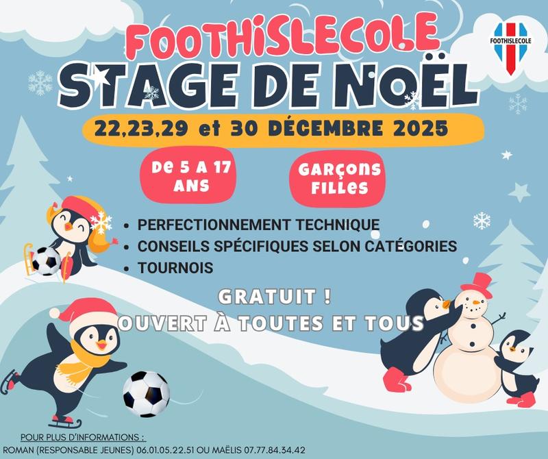 Stage de foot de Noël