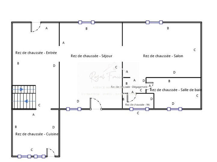 Maison ancienne - 102 m² - 7 pièces
