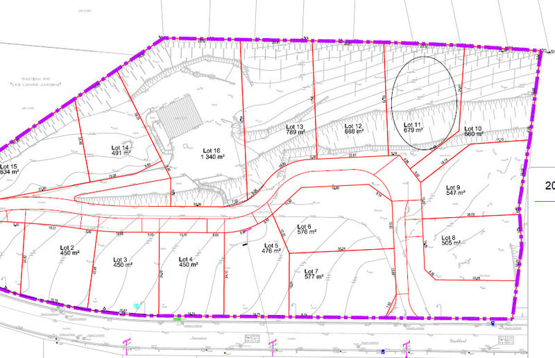 Terrain constructible - 657 m²