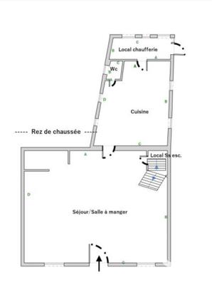 Maison de village - 88 m² - 4 pièces