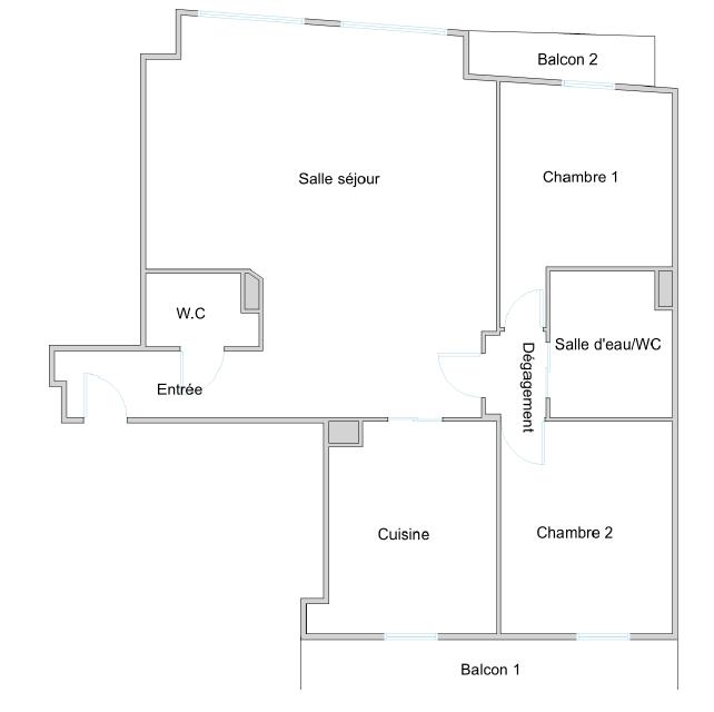 Appartement - 94 m² - 4 pièces