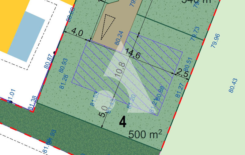 Terrain - 500 m²