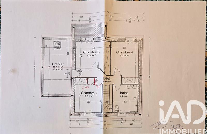 Maison - 103 m² - 6 pièces