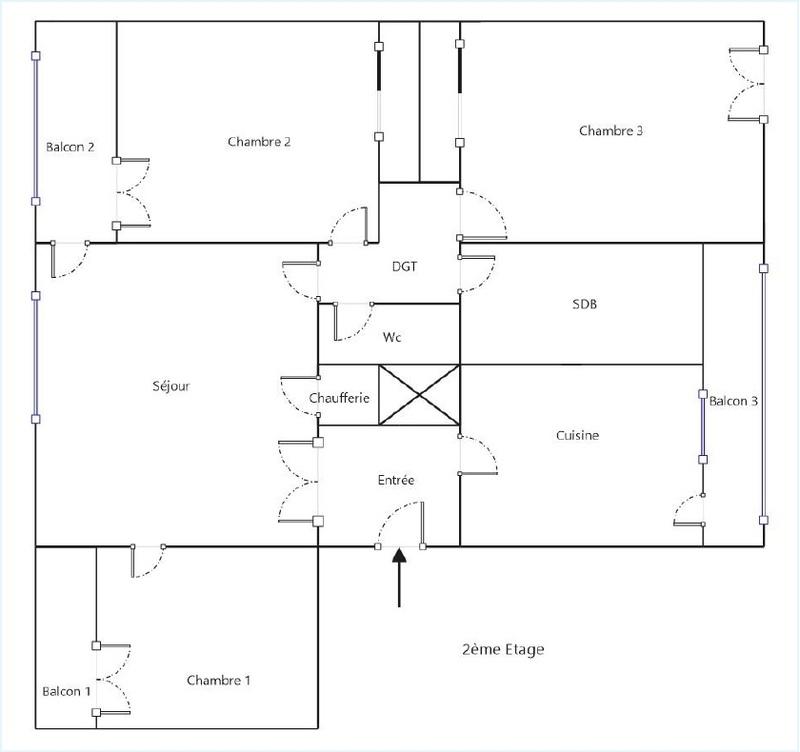 Appartement - 74 m² - 4 pièces