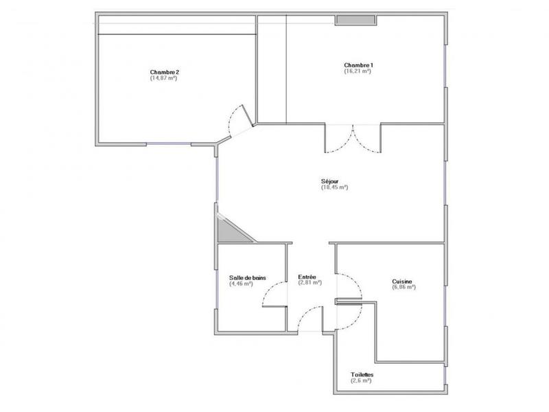 Appartement - 67 m² - 3 pièces