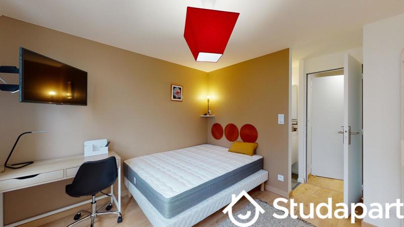 Chambre - 12 m² - 1 pièce