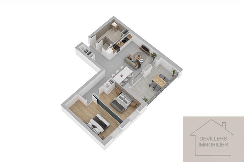 Appartement - 76 m² - 3 pièces