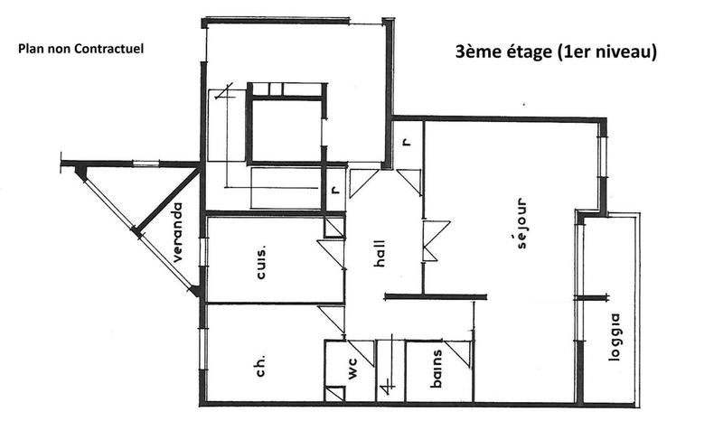 Appartement ancien - 108 m² - 5 pièces