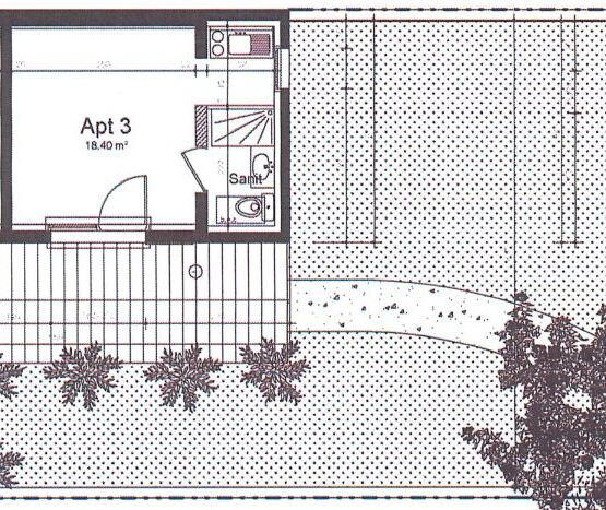 Studio - 20 m² - 1 pièce