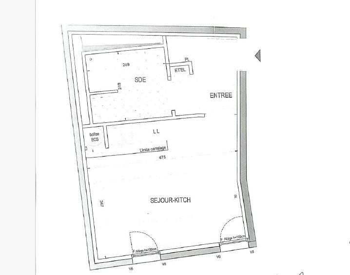 Appartement - 29 m² - 1 pièce