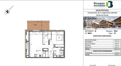 Appartement - 53 m² - 3 pièces