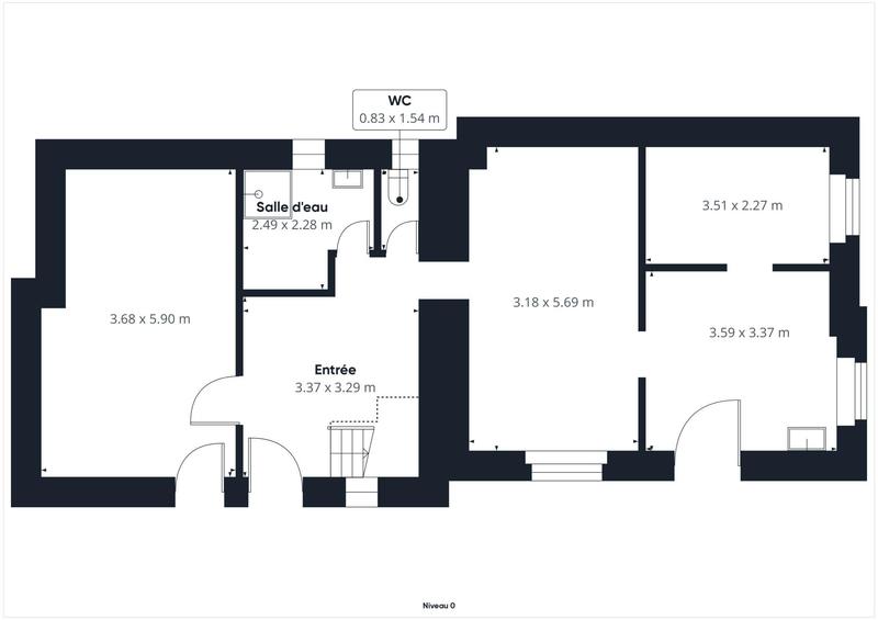 Maison - 90 m² - 6 pièces