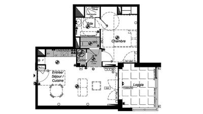 Appartement - 46 m² - 2 pièces