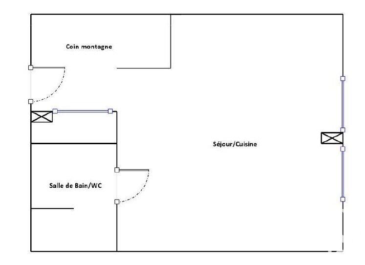 Appartement - 17 m² - 1 pièce