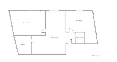 Appartement - 51 m² - 3 pièces