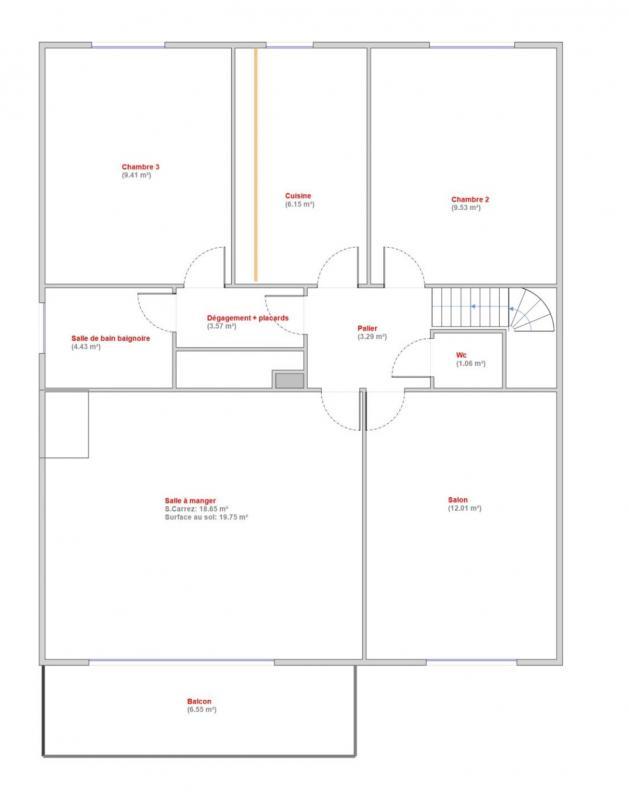 Maison - 96 m² - 5 pièces