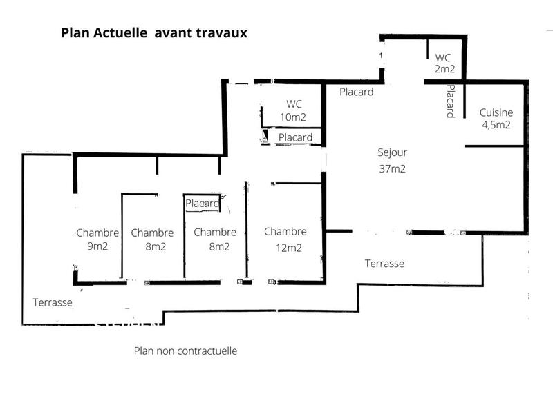 Appartement - 105 m² - 5 pièces