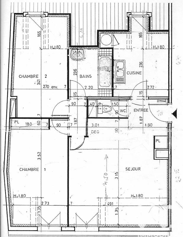 Appartement - 66 m² - 3 pièces