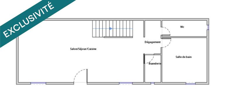 Maison de ville - 65 m² - 4 pièces