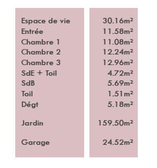 Maison - 95 m² - 4 pièces