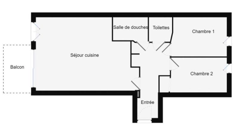Appartement - 65 m² - 3 pièces
