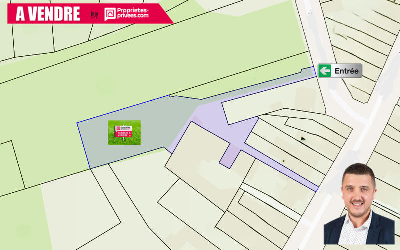 Terrain constructible - 1 594 m²