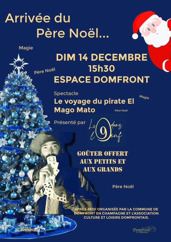 Arrivée du père Noël et spectacle