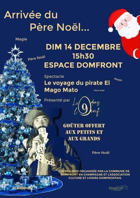 Arrivée du père Noël et spectacle