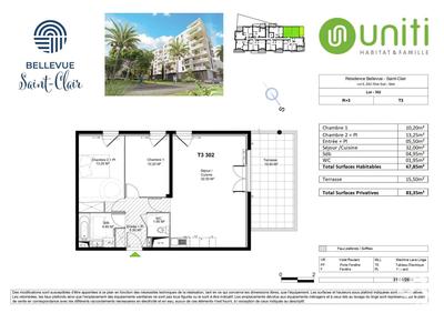 Appartement - 67 m² - 3 pièces