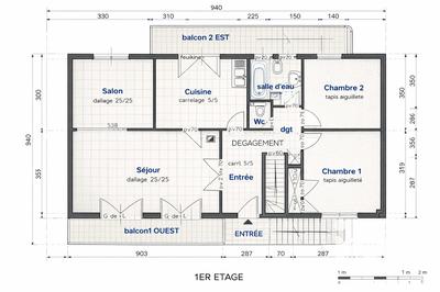 Maison - 108 m² - 5 pièces