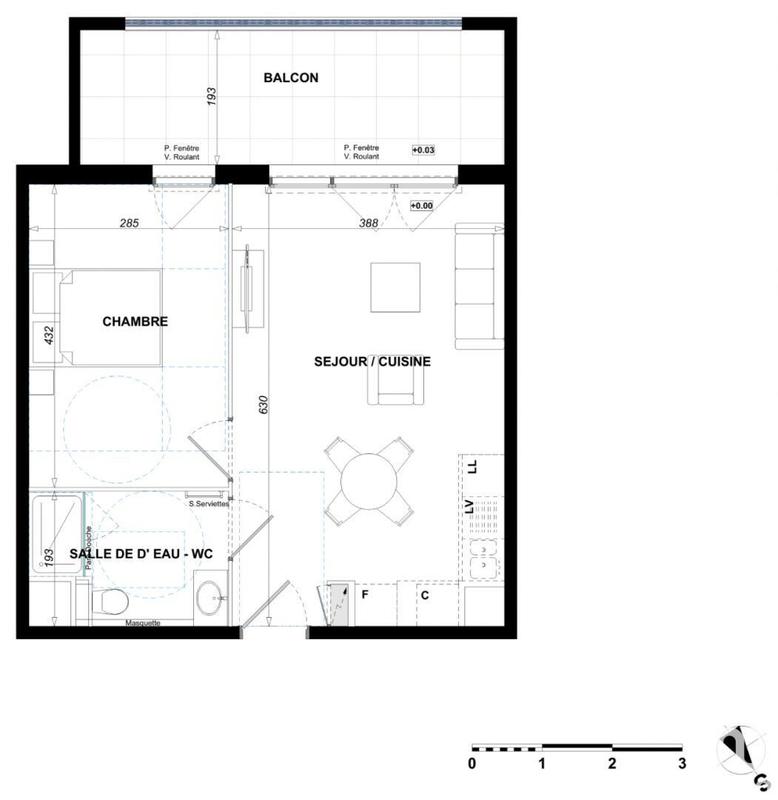 Appartement - 41 m² - 2 pièces