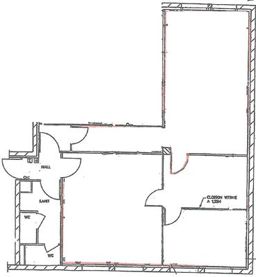 Bureau - 80 m² - 4 pièces