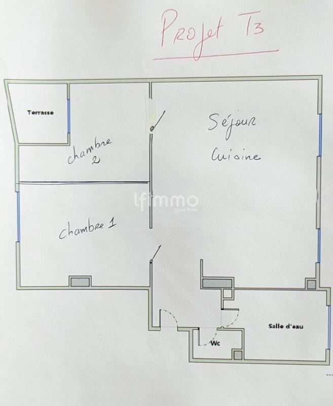 Appartement - 62 m² - 3 pièces