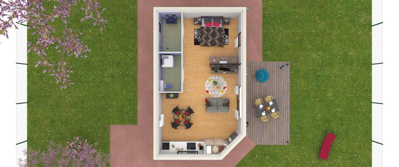 Maison - 49 m² - 2 pièces