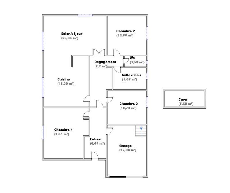 Maison - 101 m² - 4 pièces