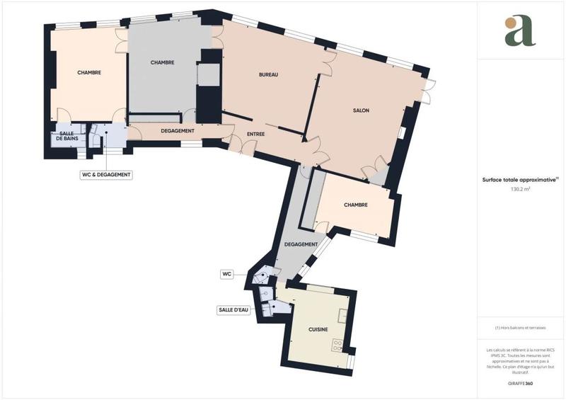 Appartement - 129 m² - 5 pièces