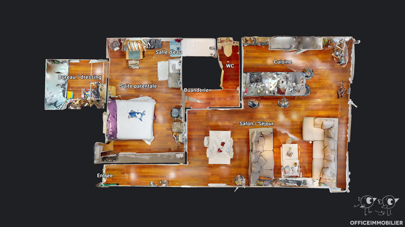 Appartement - 78 m² - 3 pièces