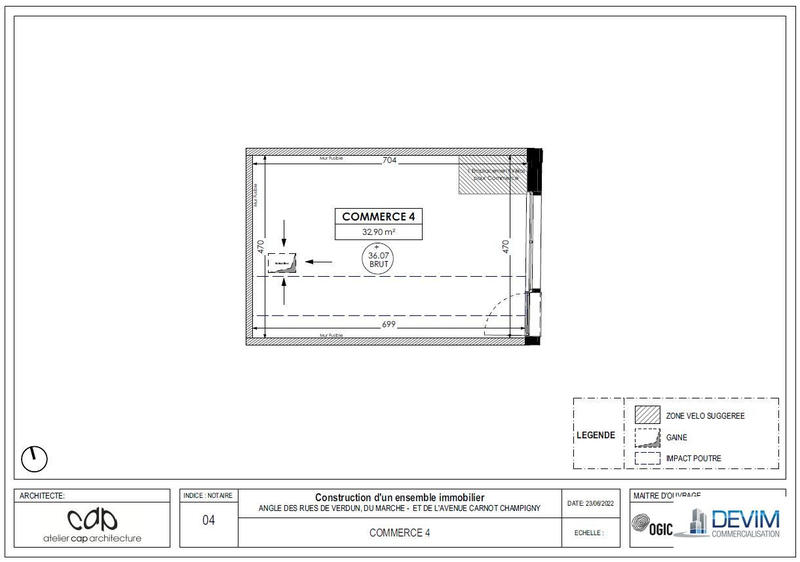 Local commercial - 33 m²