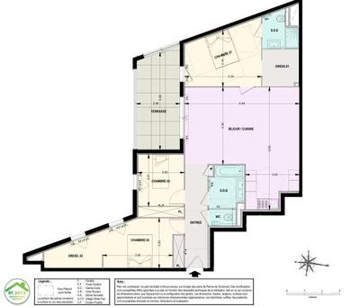 Appartement - 86 m² - 4 pièces