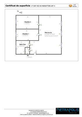 Appartement - 60 m² - 3 pièces