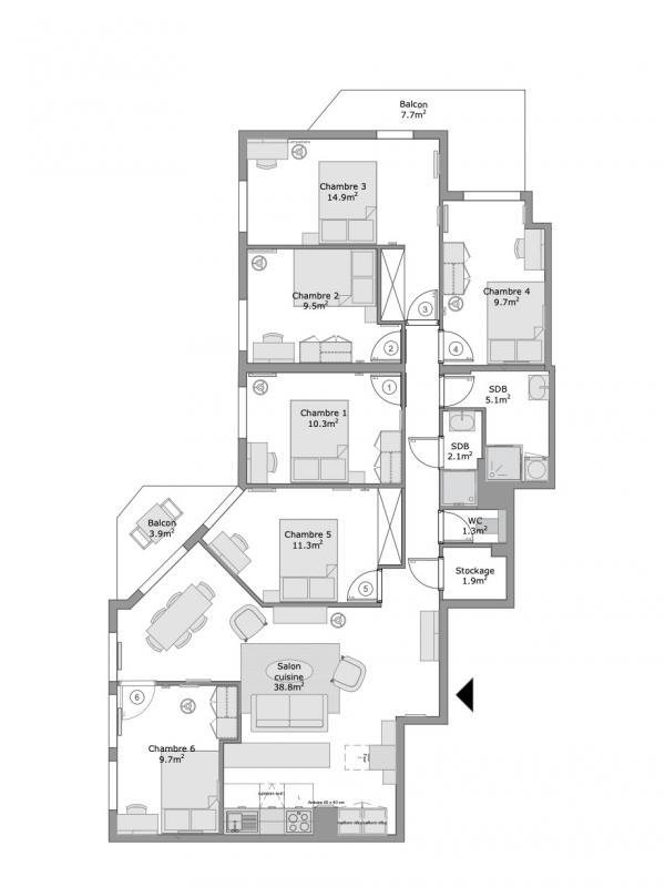 Appartement - 114 m²