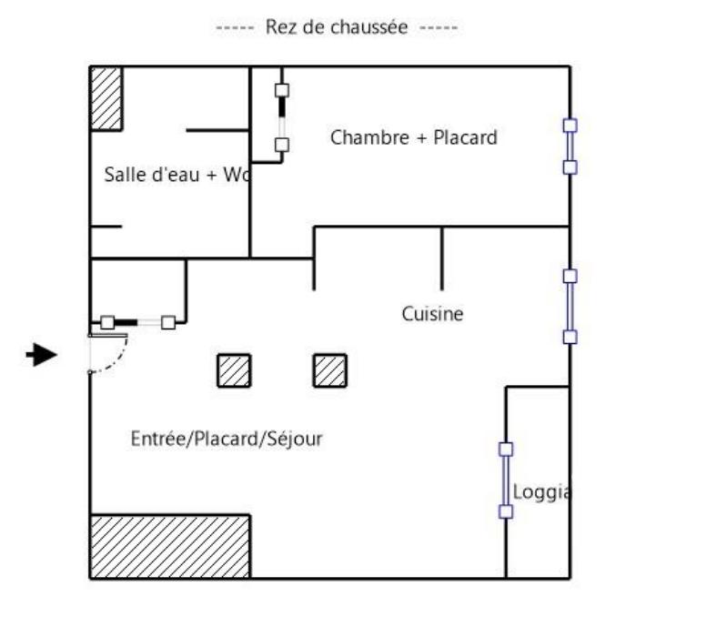 Appartement - 46 m² - 2 pièces